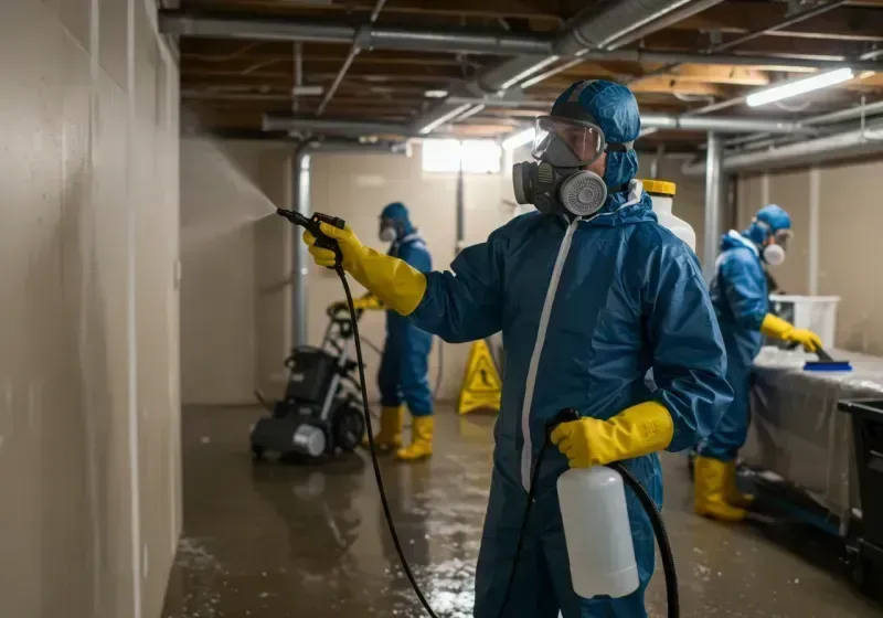 Basement Sanitization and Antimicrobial Treatment process in Mission, OR